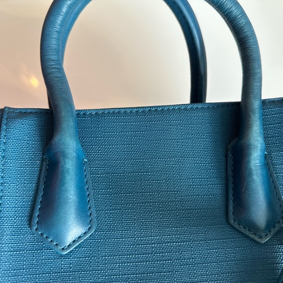 Petite Dagne Dover tote in teal - Picture 3 of 5